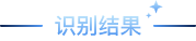 识别结果